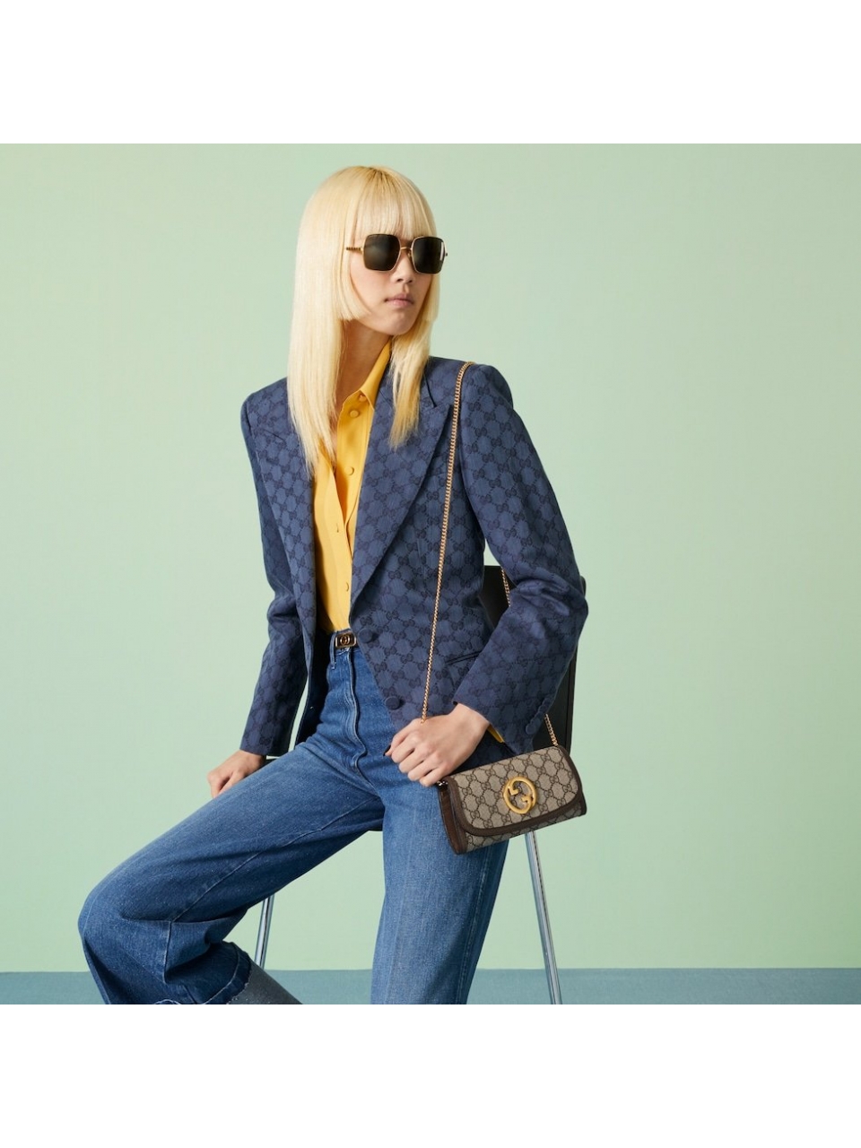 Кошелек на цепочке Gucci Blondie continental 